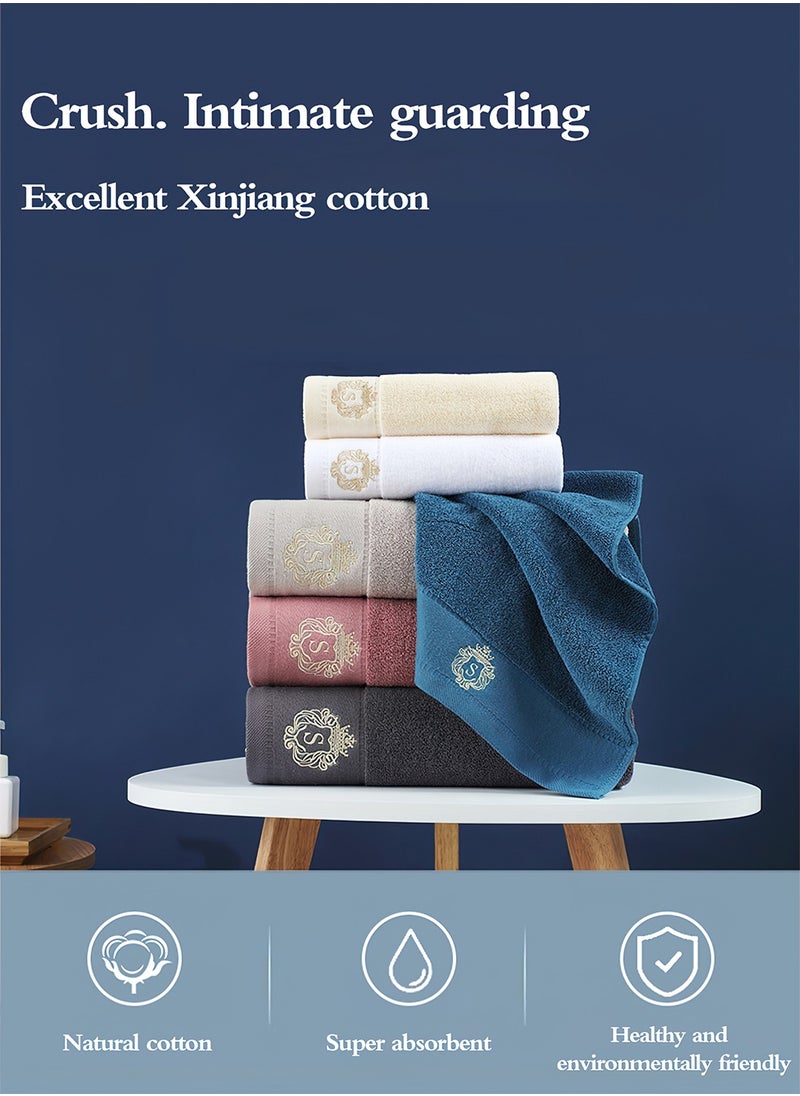 LEOKOR - 3PCS Cotton Bath Towel Set Fast Absorbent Skin-friendly and Soft Bath Towel*1PCS and 2PCS Towels Pink - Image 1