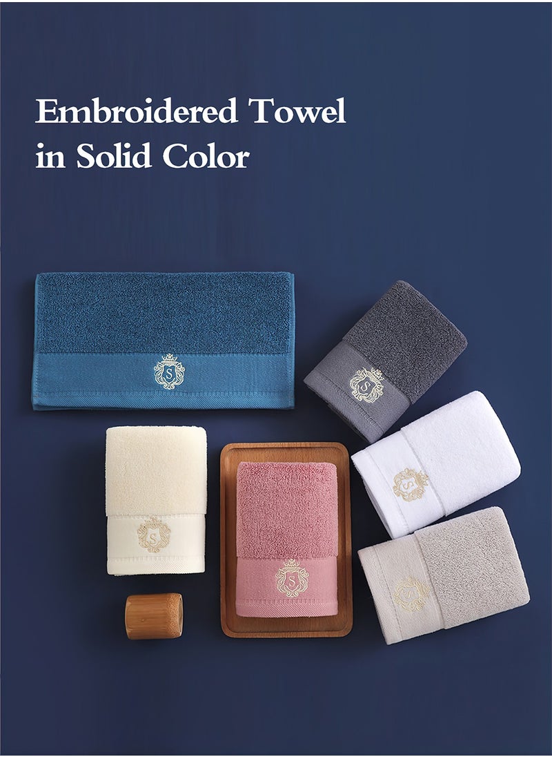 LEOKOR 3PCS Cotton Bath Towel Set Fast Absorbent Skin-friendly and Soft Bath Towel*1PCS and 2PCS Towels Pink  - Image 5