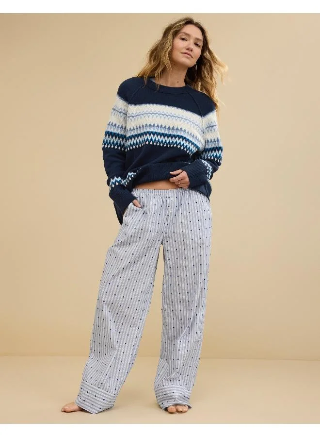 Aerie Aerie Off-Duty Poplin Trouser PJ