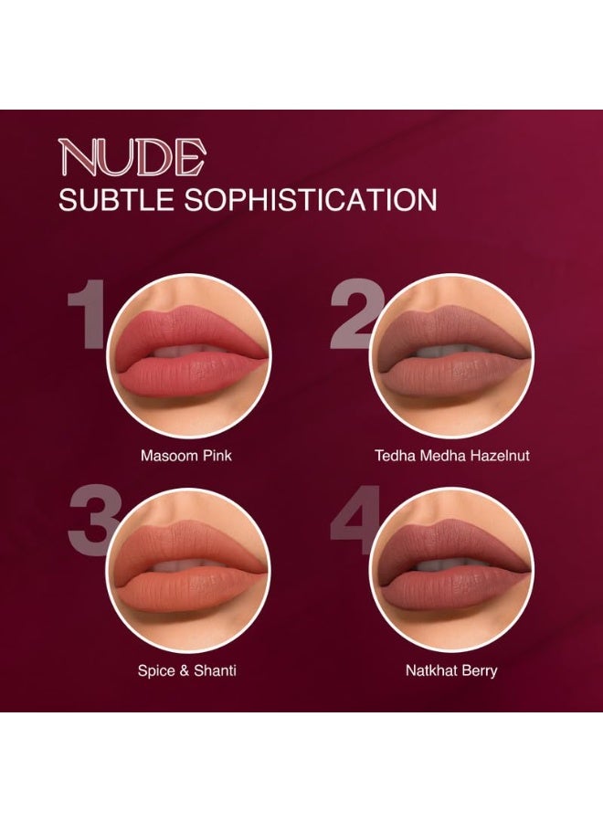 Nourish Mantra’s Spice & Shanti Lipstick (3.5ml)/ Creamy Matte Liquid Lipstick with SPF/Water Proof/Smudge Proof/Transfer Proof/Long Lasting/Suits All Skin Tones - Image 5