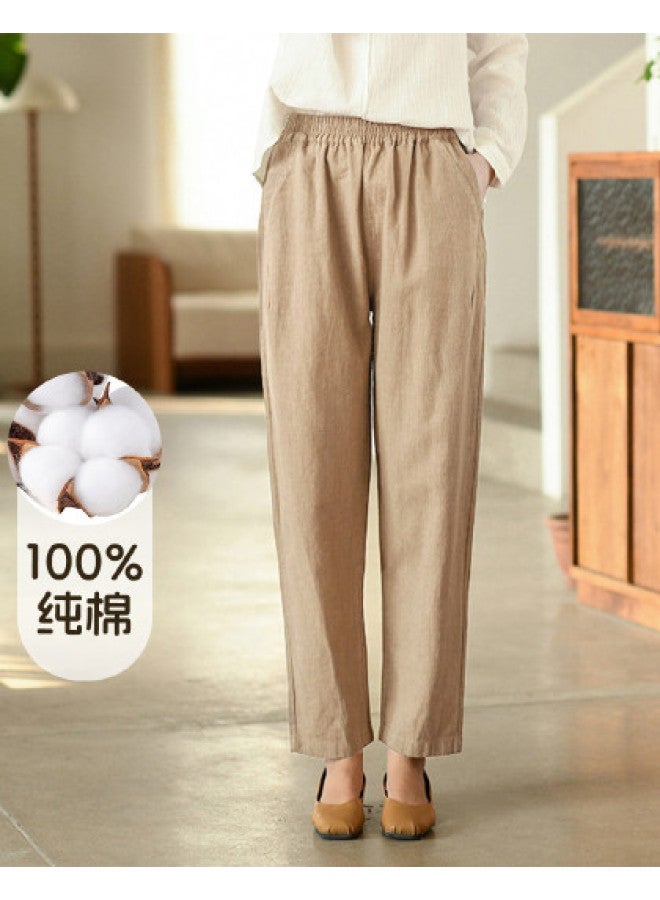 XINYANG Thin Slim-fit Pants For Women 2025 Summer Casual Straight-leg Cargo Pants Trendy Petite Workwear Trousers - Image 1