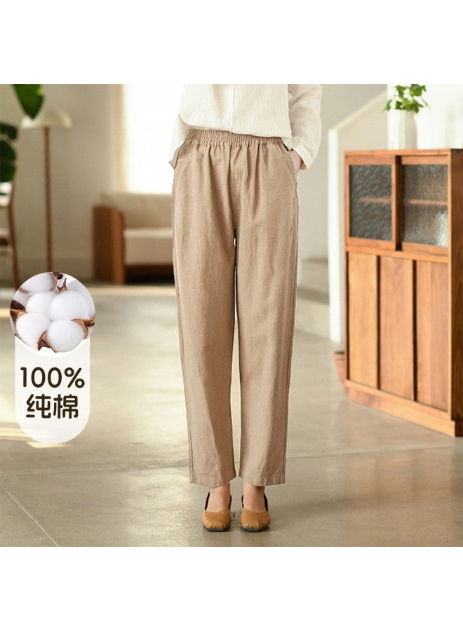 XINYANG Thin Slim-fit Pants For Women 2025 Summer Casual Straight-leg Cargo Pants Trendy Petite Workwear Trousers - Image 2