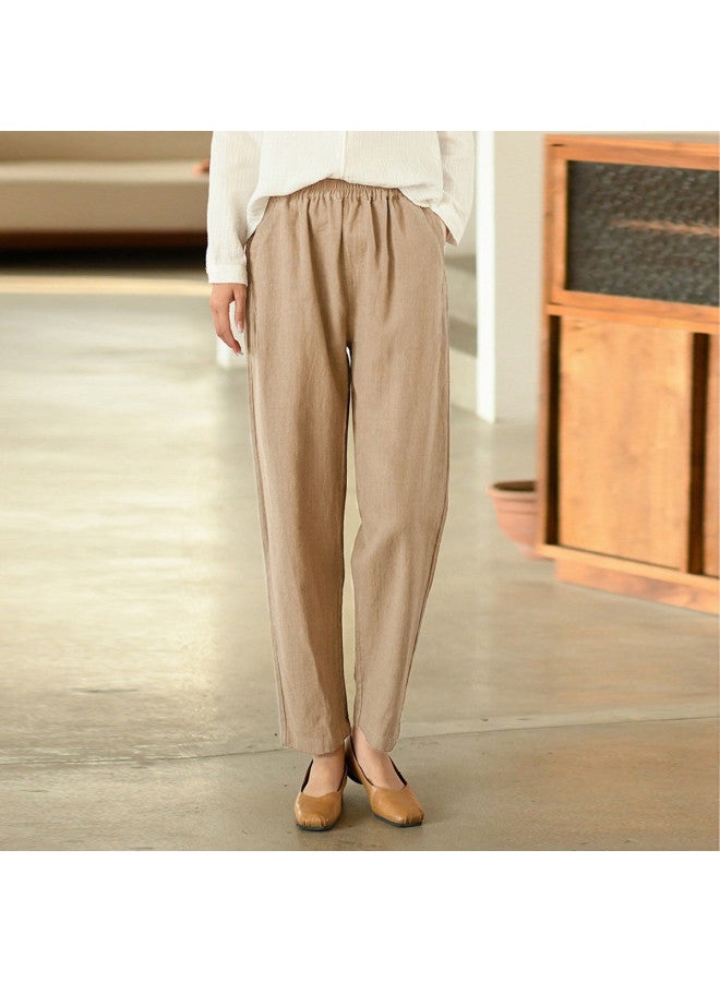XINYANG Thin Slim-fit Pants For Women 2025 Summer Casual Straight-leg Cargo Pants Trendy Petite Workwear Trousers - Image 3