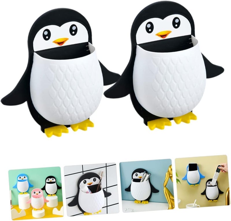 Optimize Your Space with Our Penguin Shape Bathroom Shelf from Reena Sharma SuperMart. Ideal for Home and Kitchen. Self-Adhesive, no Drilling Needed, Perfect for Essentials. (Black, Pack of 1) - Image 5