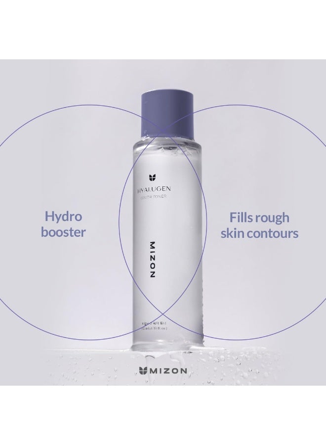 MIZON Hyalugen Water Toner for Deep Hydration and Better Skin Texture with Marine Collagen and Hyaluronic Acid Total Care Korean Skincare - 130 ml - Image 3