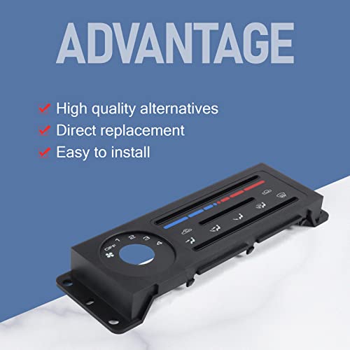 DICMIC Heater Control Panel Interior Trim for 1990-1997 Mazda Miata Replace# NA01-61-C04A - Image 2