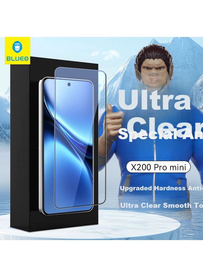 Blueo حماية شاشة زجاجية مقساة من بلوو لهاتف فيفو X200promini/s30promini، فيلم هاتف Oneplus 13t، تغطية كاملة عالية الدقة مضادة للسقوط - Image 1