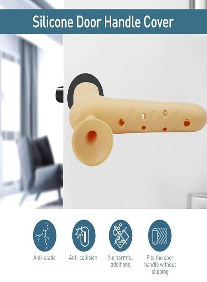 Astoria 3 pcs Safety Door Handle Protective Cover for Baby's Room Wall Protector Door Bumpers Color Silicone Anti-Collision Door Stopper Rubber Kids Safety Protective Door Handle (Multicolor) - Image 4