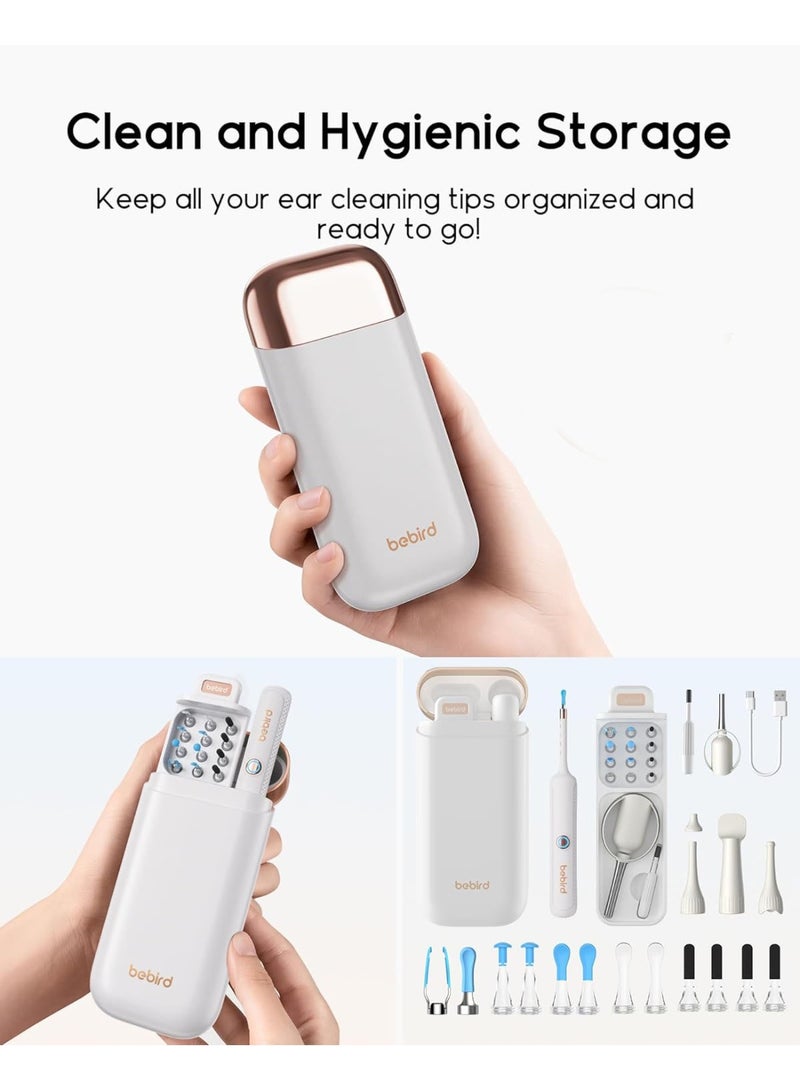 BEBIRD Earsight Plus R37R Smart Ear Wax Removal Tool with 1080P HD Camera & WiFi – Wireless Visual Ear Cleaner Kit with 13-Piece Tips (Tweezers, Scooper, Scraper, Sponge) for Safe & Pain-Free Ear, Nose, Teeth, Skin & Pet Care – Rechargeable, App-Controlled, Family & Kids Friendly - Image 3