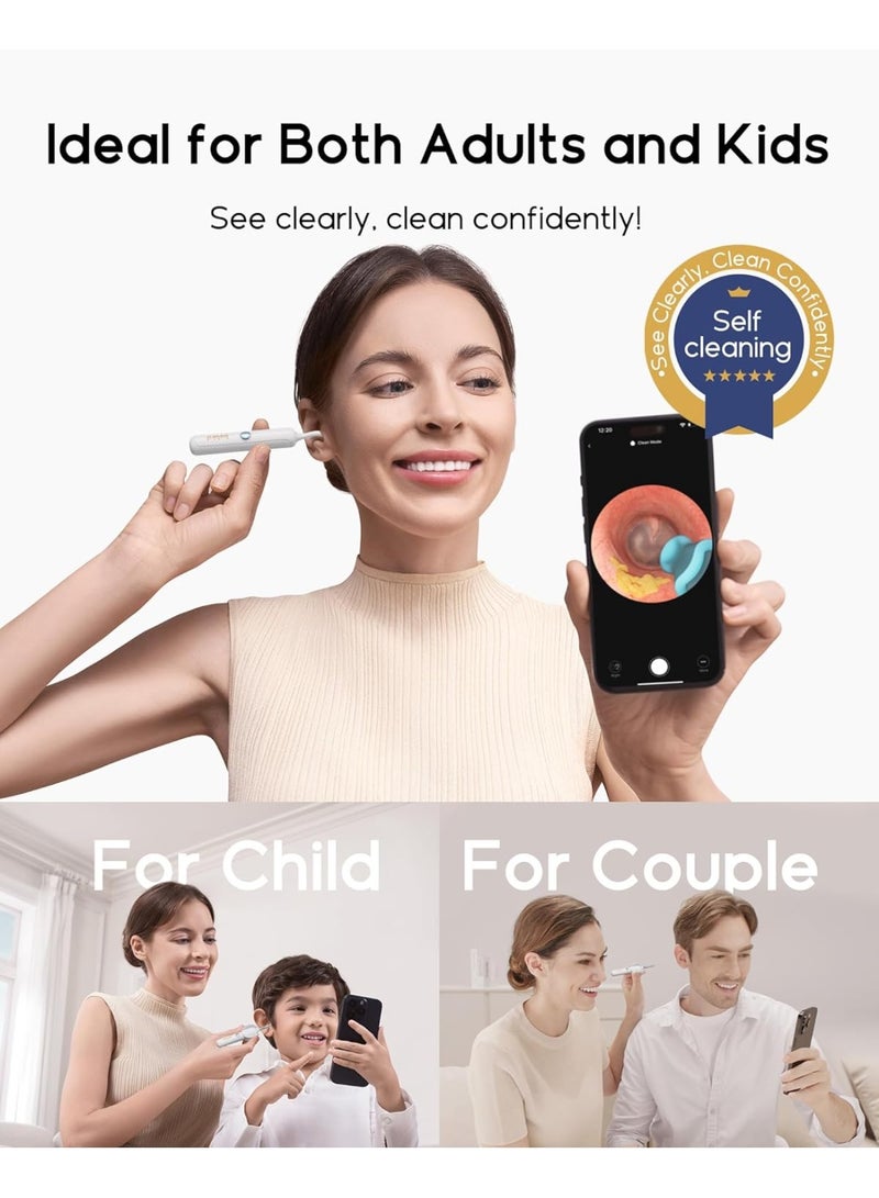 BEBIRD Earsight Plus R37R Smart Ear Wax Removal Tool with 1080P HD Camera & WiFi – Wireless Visual Ear Cleaner Kit with 13-Piece Tips (Tweezers, Scooper, Scraper, Sponge) for Safe & Pain-Free Ear, Nose, Teeth, Skin & Pet Care – Rechargeable, App-Controlled, Family & Kids Friendly - Image 2