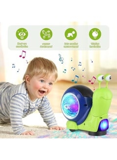 Generic Crawling Snail Baby Toy, Electric Music Snail Walking Baby Toy, Light Interactive Walking Sensory Toys, Birthday Gifts for Kids, Electronics Pet Toys with Automatically Avoid Obstacles  - Image 4