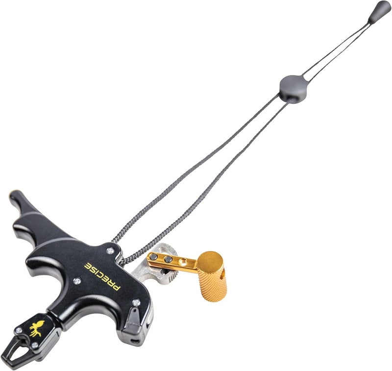 Trophy Ridge Precise Bow Archery Release - 4-Finger Design for Full Drawing Power, Torque-Free 360° Rotation, Smooth Release, Adjustable Thumb Trigger and Caliper Tension, Sling Wrist Strap Included - Image 3