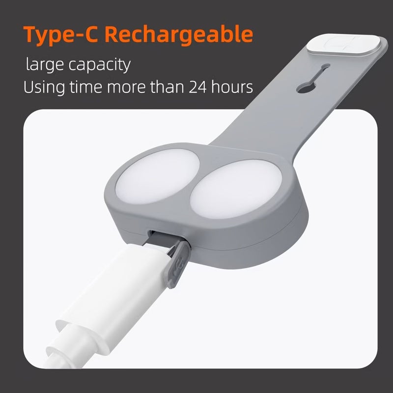 Set of 2 Clip On Rechargeable Flashlights for Runners Night Safety Hands Free LED - Image 4