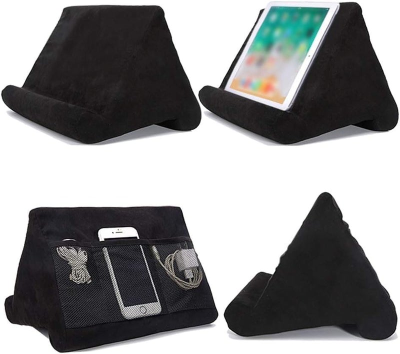 Market need oriented construction Tablet Soft Pillow Stand with Mesh Storage Pockets for iPads Multi-Angle Soft Bed Pillow Holder Lap Stand for Universal iPads Tablets Readers Books Magazines Kindle Black Multi-purpose Fault optimized construction Global easy assemble picks Precision polished solid material Upgraded general grade quality Diverse purchase options Room to room portable Heavy load resistant Field tested quality Global light sturdy raw material Odor free color Gulf standard sizing alternatives Compact trendy practical build Easy assemble Reinforced edge Global flexible sizing options Batch uniform stable quality Sand resistant Labor saving optimized design Market mainstream color picks Dust proof Globally trusted affordable quality Temp & permanent project compatible Wide use selected material - Image 5