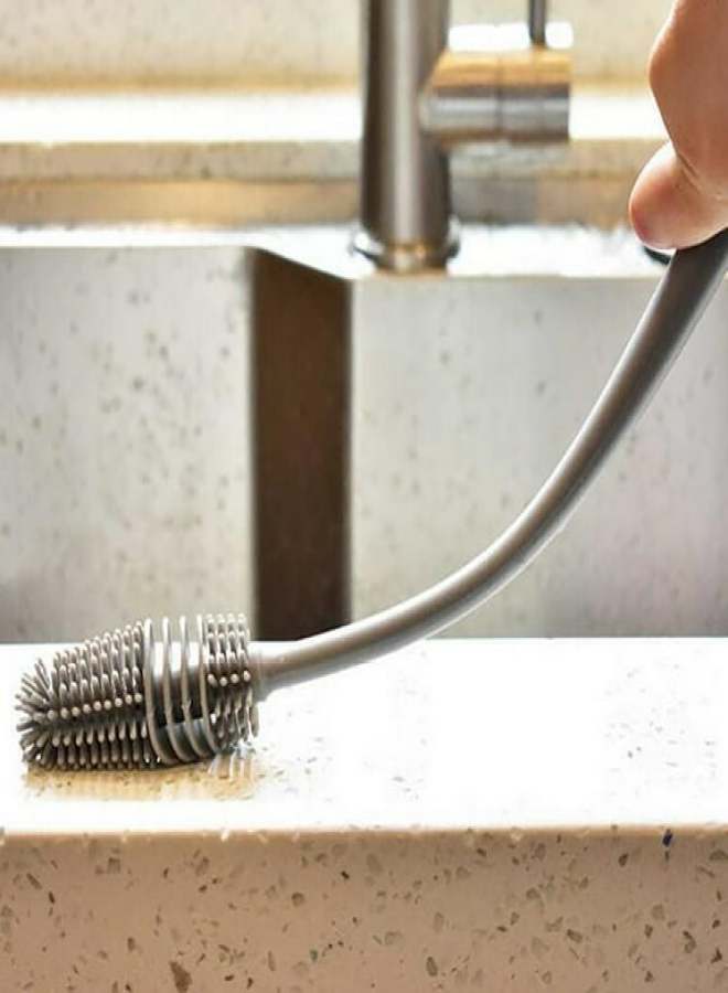 Silicone Brush Cup Scrubber, Baby Bottle Cleaner Spout Cup Glass Teapot Washing Cleaning Tool Brushes for Family - Image 3