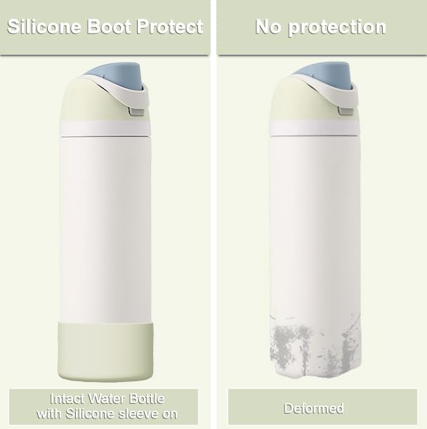 Affute Silicone Boot for Owala Water Bottle 40 oz, Anti-Slip Protective Sleeve for FreeSip/Twist/Flip Water Bottles, BPA Free, Bottom Bumper Cover Protects Water Bottles from Scratches(Iced Breeze) - Image 3