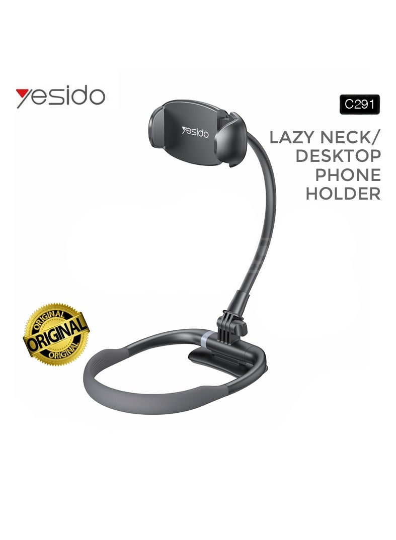 Yesido Lazy Holder C291 Magnetic Phone Holder Adjustable And Rotatable Black - Image 2