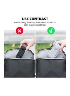 Generic Mini Storage Bag for Insta360 X2/X3, Portable Protective Case Cover Carrying Shell Box Skin for Insta360 X3 / X2 Sports Action Camera Accessories  - Image 3