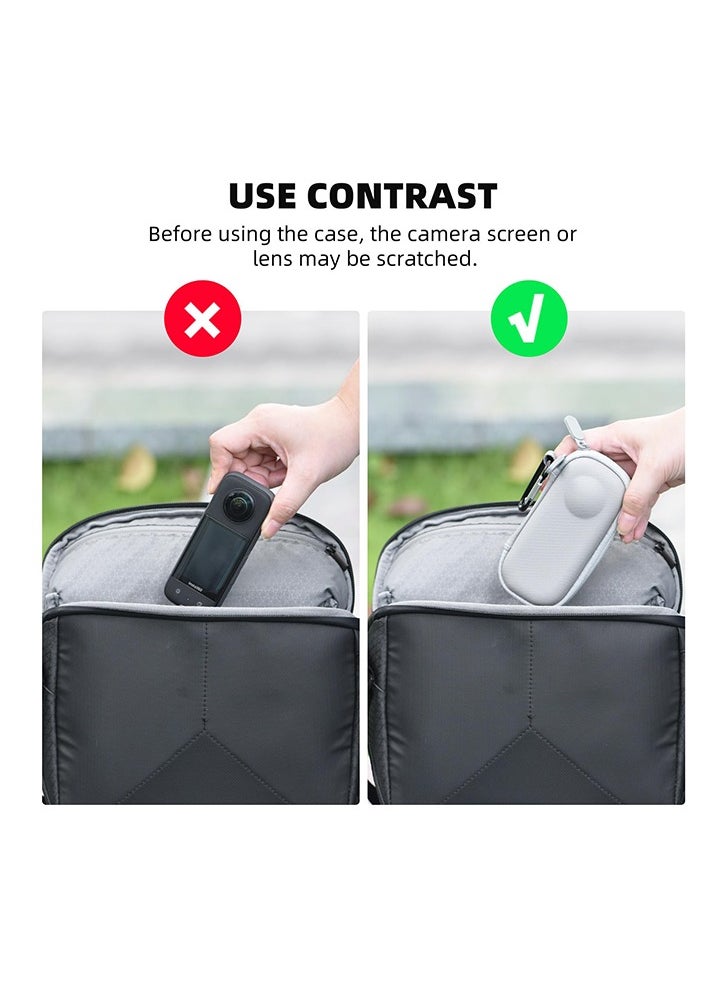 Generic - Mini Storage Bag for Insta360 X2/X3, Portable Protective Case Cover Carrying Shell Box Skin for Insta360 X3 / X2 Sports Action Camera Accessories - Image 1