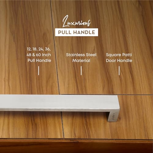 LAPO Stainless Steel Pull Handle for Main Entrance | 18 Inch Pull Push Design for Office Doors | Matt Finish | Fits 30–100mm Thickness | Designed for Wooden & Glass Doors| 3 Years Warranty - Image 4