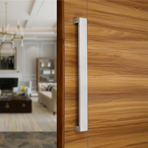 LAPO Stainless Steel Pull Handle for Main Entrance | 18 Inch Pull Push Design for Office Doors | Matt Finish | Fits 30–100mm Thickness | Designed for Wooden & Glass Doors| 3 Years Warranty - Image 1