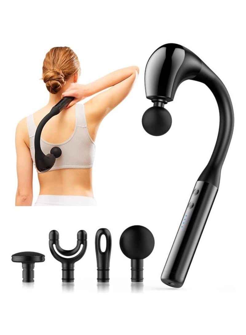 بيتشو مسدس تدليك صغير، مسدس تدليك عميق للأنسجة العضلية مزود بـ 9 سرعات، جهاز تدليك كهربائي محمول فائق الهدوء، جهاز تدليك للجسم باليد لتخفيف آلام الظهر والرقبة - Image 1