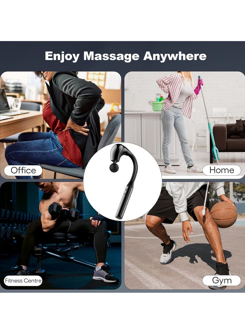 بيتشو مسدس تدليك صغير، مسدس تدليك عميق للأنسجة العضلية مزود بـ 9 سرعات، جهاز تدليك كهربائي محمول فائق الهدوء، جهاز تدليك للجسم باليد لتخفيف آلام الظهر والرقبة - Image 5