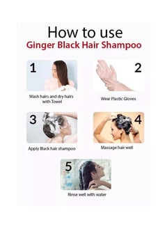 MOKERU Natural Ginger Black Hair Dye Shampoo 500ml  - Image 3