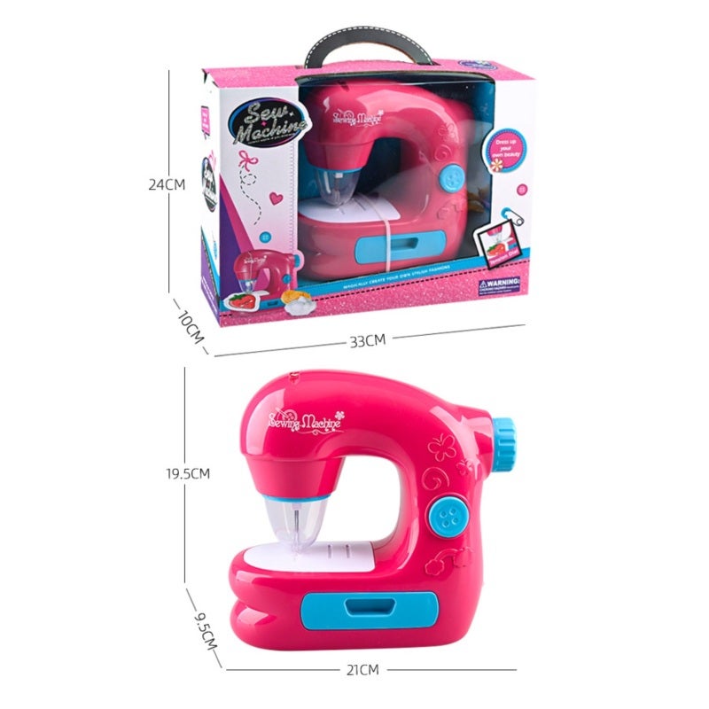 Mini Sewing Machine: Rose Red, Safe Protective Cover, Easy Operation, 22-Piece Accessory Kit, Portable Electric Sewing Machine - Versatile Power Supply, Sewing Educational Toy for Kids Girls Aged 4-12 - Image 5