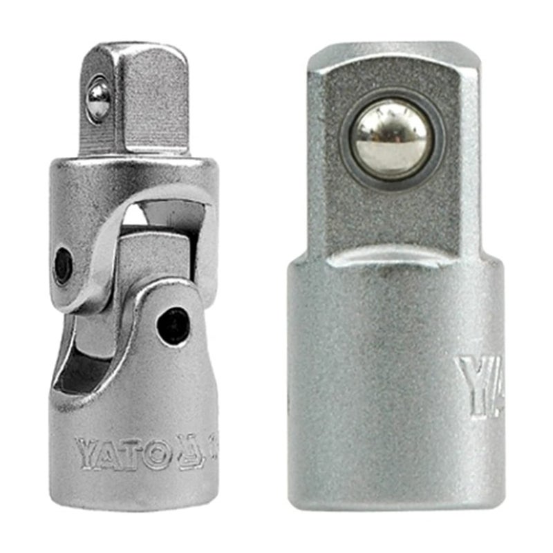 Yato Yato Combo Set of YT1437 UNIVERSAL JOINT 14 and YT1438 ADAPTOR 14 38 made of chromium VanadiumPack of 2  - Image 1