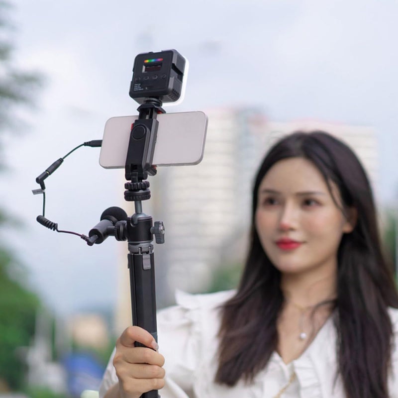 Universal Smartphone Tripod Mount With Cold Shoe Clip For Video - Image 5