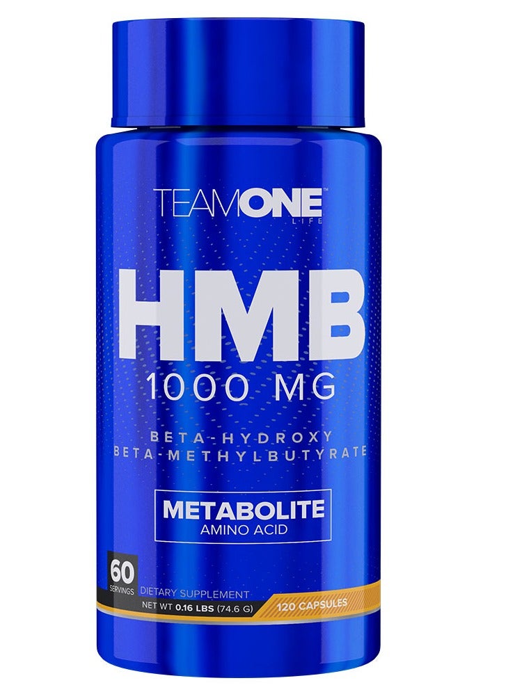 HMB 1000 ملغ - حمض أميني أيضي - 120 كبسولة