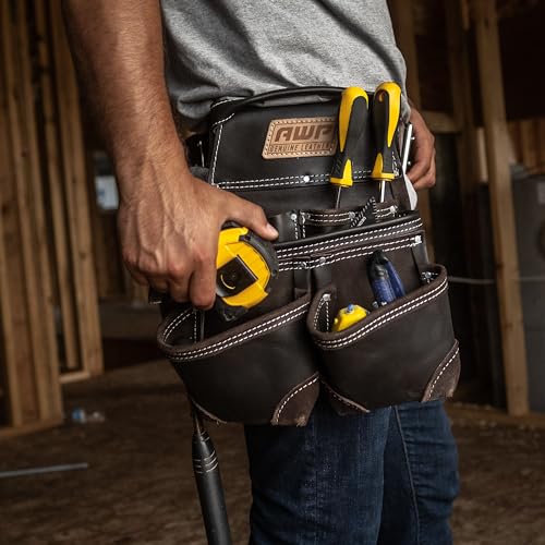 AWP Tool Belt and Rig, Heavy-Duty Premium Organizer with Multiple Pockets for Carpenters, Electricians, and Construction Work, Adjustable Waist Tool Belt, L-903-1 - Image 4
