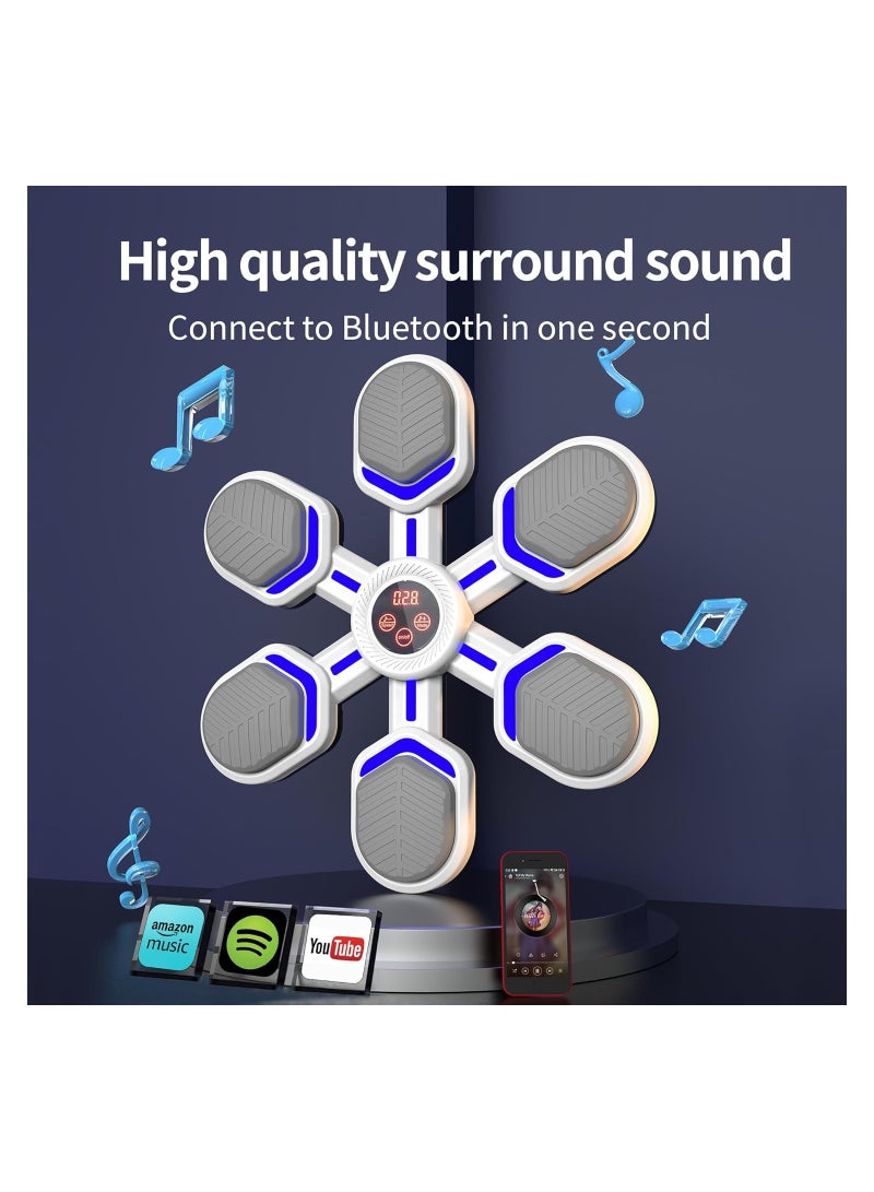 Smart Bluetooth Music Boxing Trainer with Wall-Mounted Electronic Targets, Boxing Gloves Included - Perfect for Home Workouts and Agility Training Equipment. - Image 2