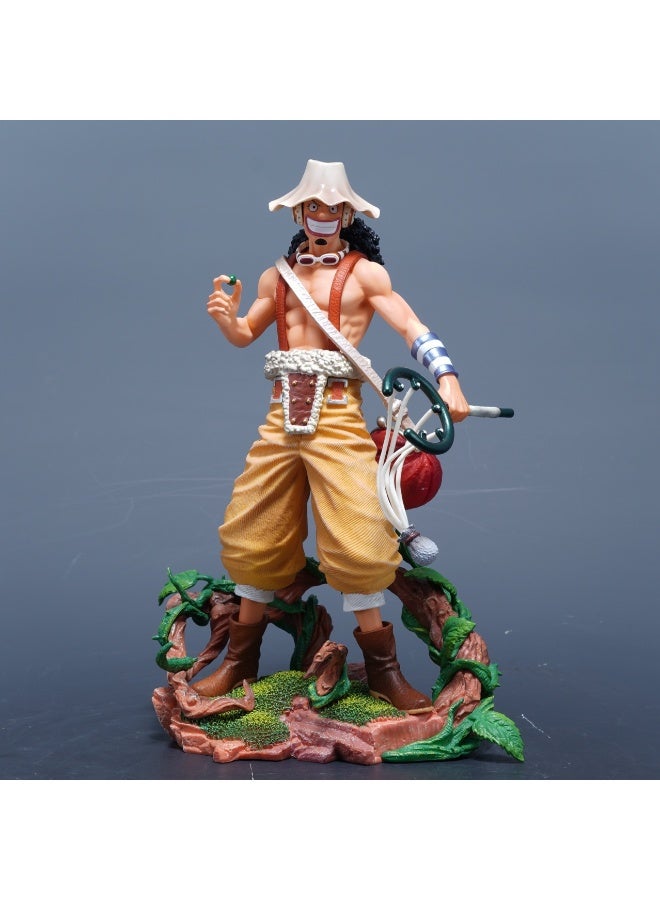 general One Piece Usopp Desktop Decoration Straw Hat One Piece Usopp Character Model Collection Decoration Toys Gifts for Family and Friends - Image 1