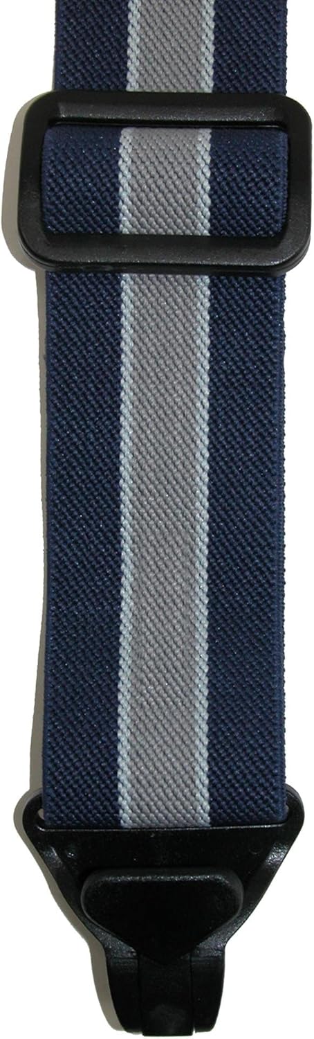 CTM Mens Elastic Plastic ClipEnd TSA Compliant Airport Suspenders - Image 3