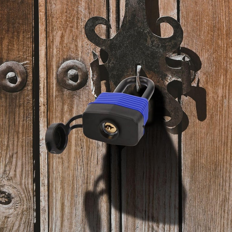 SEPOX ® Out-Door Padlock, 44mm 1.75" Premier Weather-Resistant Padlock Keyed-Alike, Heavy-Duty Security for Storage, Gates, Boats, Marine, Fence, 3Pcs of Locks 6Pcs Same Keys Convenience - Image 3