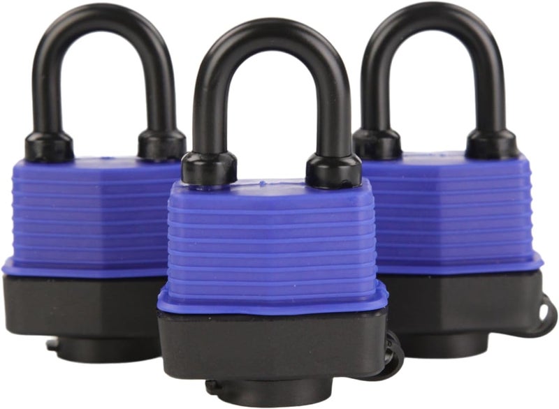 SEPOX ® Out-Door Padlock, 44mm 1.75" Premier Weather-Resistant Padlock Keyed-Alike, Heavy-Duty Security for Storage, Gates, Boats, Marine, Fence, 3Pcs of Locks 6Pcs Same Keys Convenience - Image 1