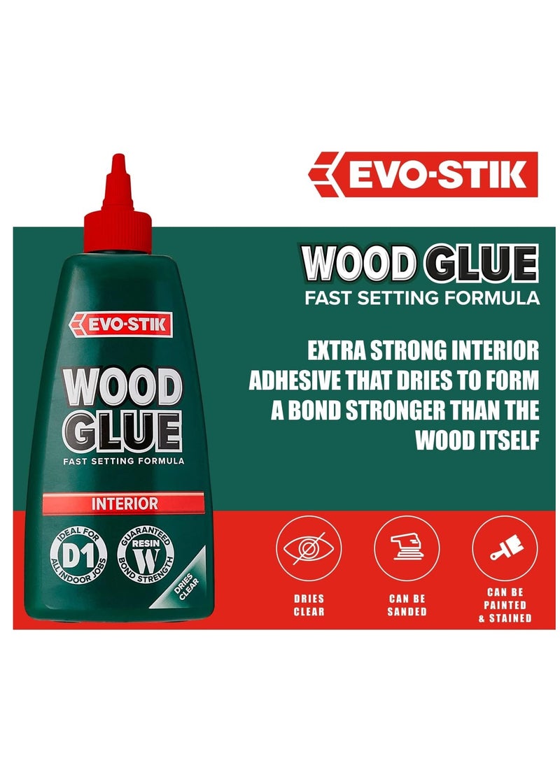 EVO-STIK Wood Glue For Indoor Applications 250ml Content - Image 2