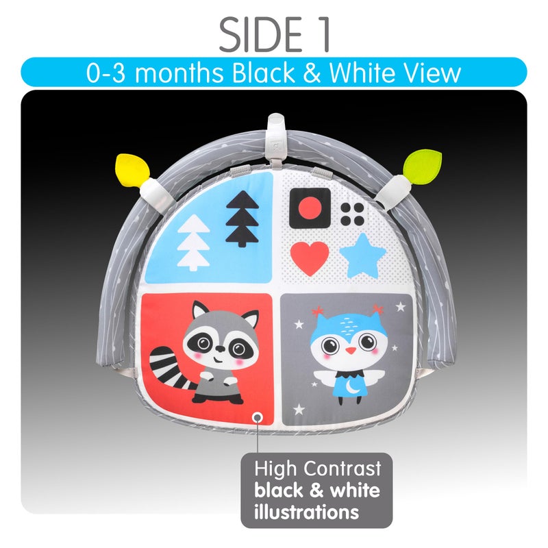 BENBAT Car Seat Toys for Babies - Double Sided Rear Facing Carseat Toy with Baby Mirror for Infants Girls and Boys 0+ Month Blue - Image 5