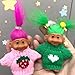 Yintlilocn Retro Vintage Lucky Troll Dolls Assorted Hair Colors Chromatic Adorable for Collections School Project Arts and Crafts Party Favors Green - Image 4