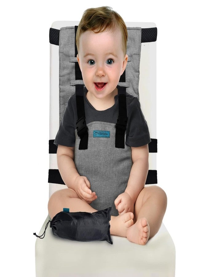 Vevoza Compact Travel High Chair | Portable High Chair for Baby | Baby Travel Essential Harness Seat | Must Haves for Vacations, Restaurants, Family Visits with Babies | Portable Highchair Seat - Image 1