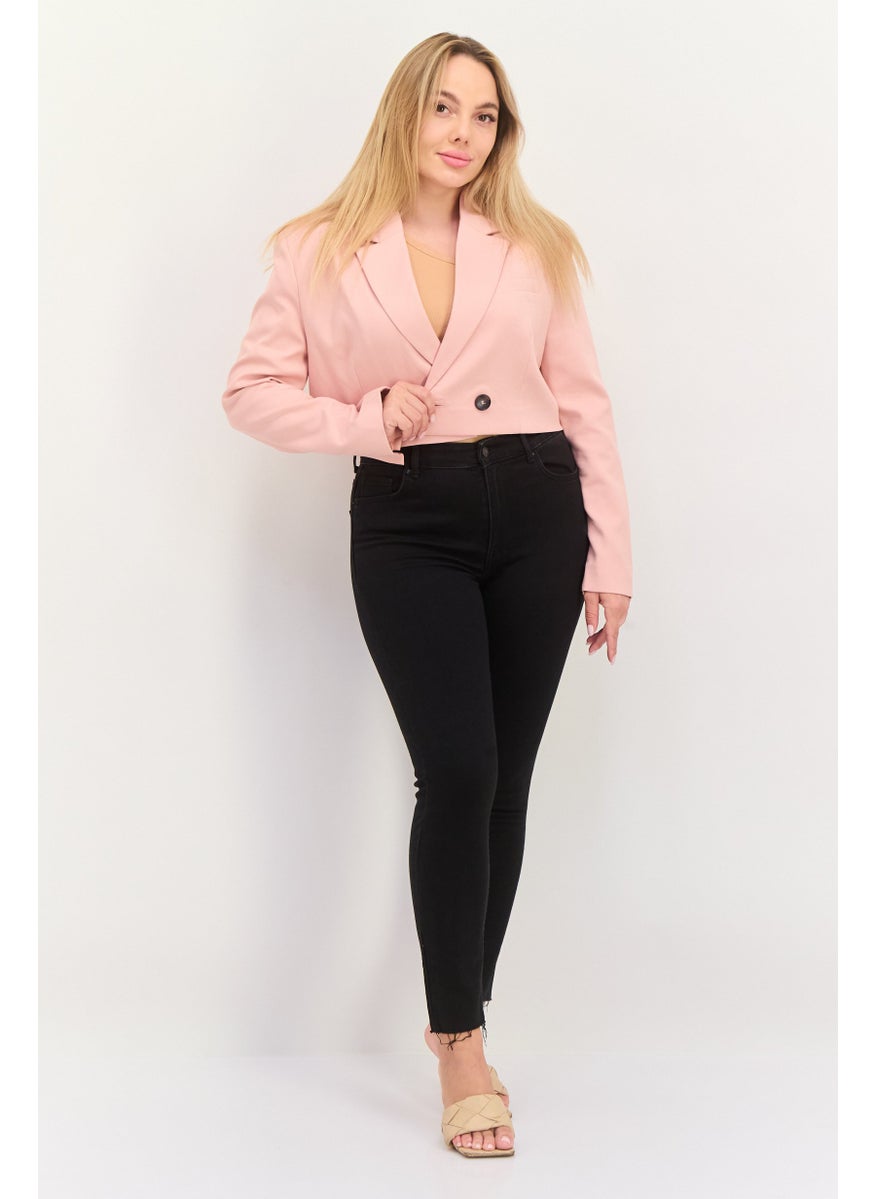 Women Regular Fit Solid Semi-Formal Blazer, Pink - pzsku/Z7EF91327DC8AA08BC02AZ/45/_/1739196843/35597f2a-9578-476a-bf13-49898b0eb577