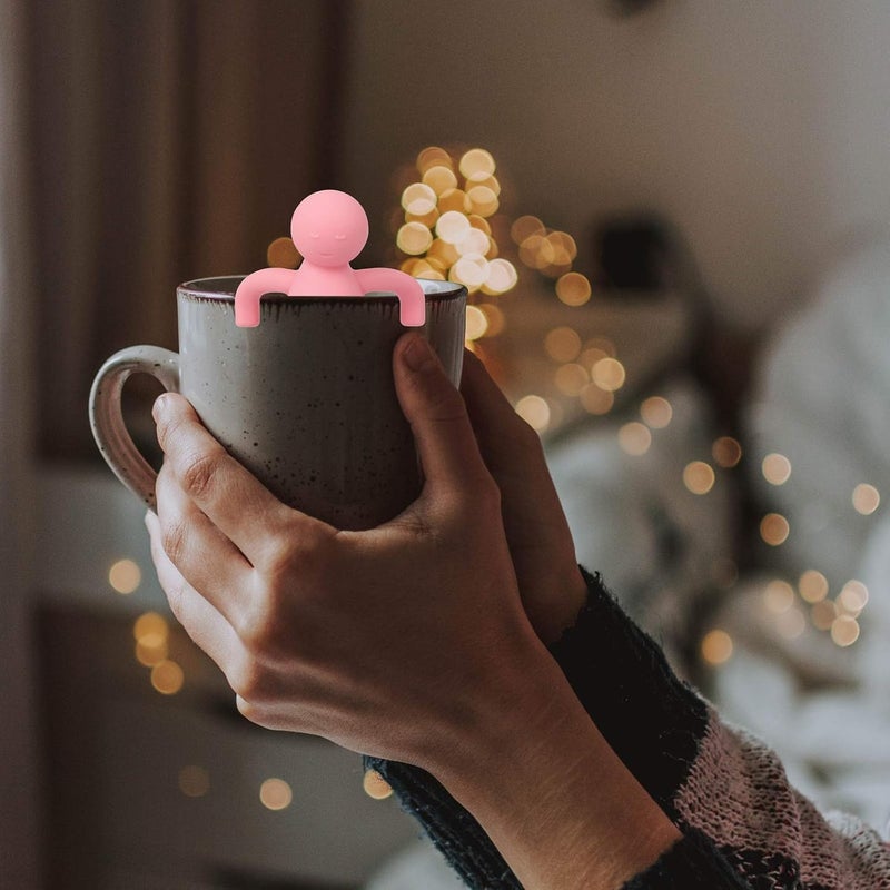Leden Loose Leaf Tea Steeper Cute Tea Infuser for Girl Kids Extra Fine Mesh Tea Ball Stainless Steel Tea Filter with Silicone Lid for Cup Mug Pot Pink - Image 5