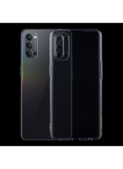 HuHa غطاء حافظة لهاتف OPPO Reno4 5G بسماكة 0.75 ملم شفاف فائق النحافة من TPU بطانة حماية ناعمة 