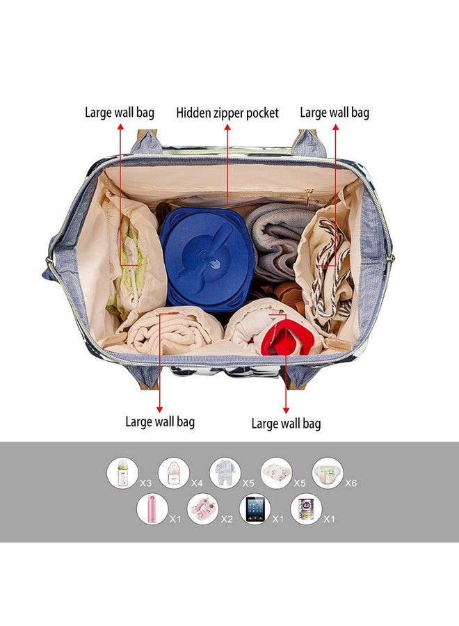 FEWOFJ Cow Print Diaper Bag Backpack For Baby Girls Mom Womens Large Maternity Nappy Bags - Image 4