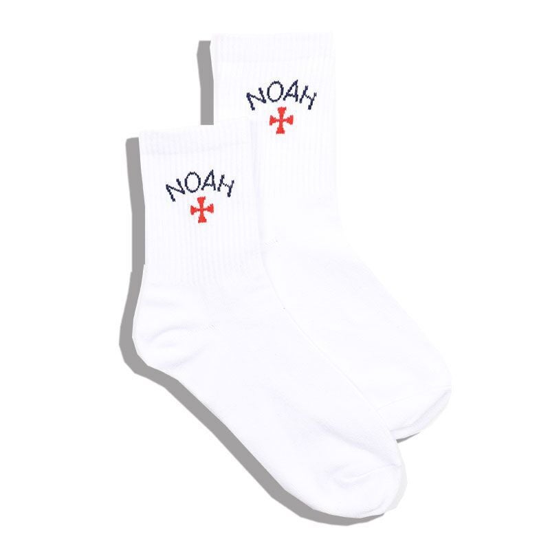 Trendy Brand Classic Cross Socks American Street INS Trendy Letter Black and White Sports Mid-Socks for Men and Women - Image 1