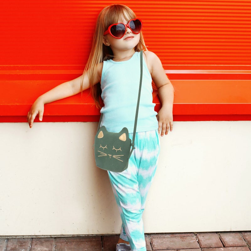 Crossbody Purse Shoulder Bag Toddler Crossbody Bag Cat Shape Storage Pouch - Image 3