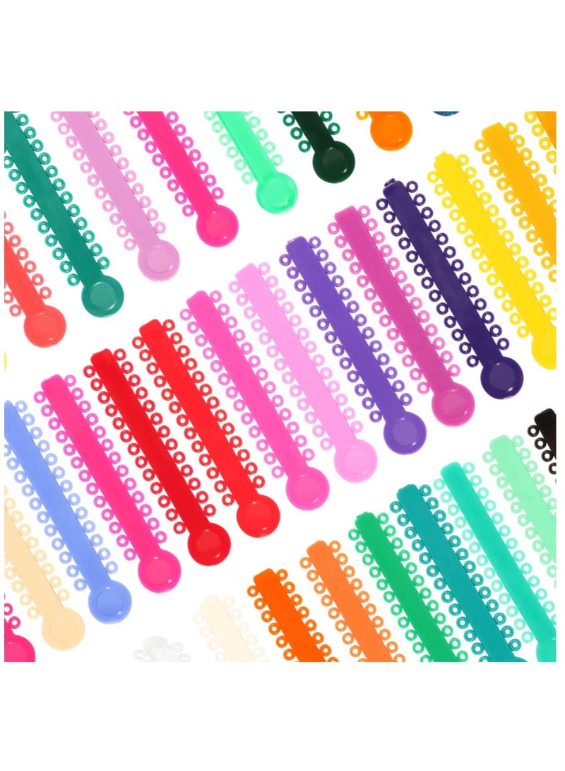 Colorful Orthodontic Elastics, Colored Dental Braces Elastics, Set of 40 Pieces of Colorful Orthodontic Elastics, Orthodontic Rubber Bands, Colored Braces Elastics, Colorful Dental Alignment Bands, - Image 4