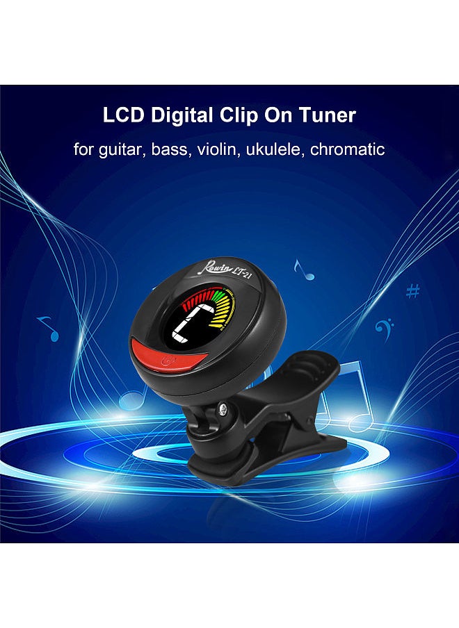 Rowin Rowin LT-21 Mini Clip Digital Tuner Dual Color Backlight LCD Clip On Tuner  - Image 3